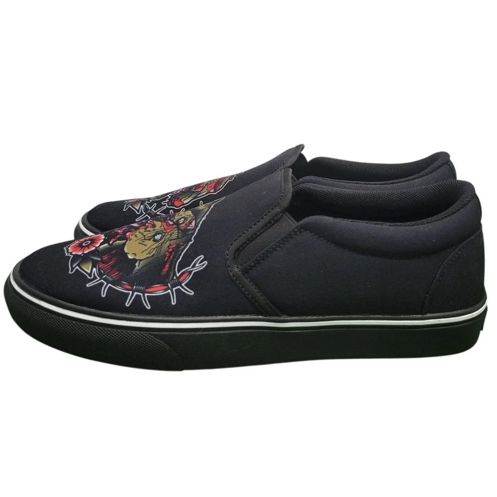 Last Light Apparel Undead Pharaohs Horses Slip On Shoes Black Mens 10 HG9239‎